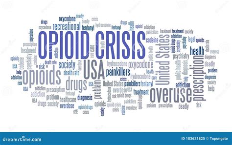 Opioid Crisis Collage Stock Illustration Illustration Of Words 183621825