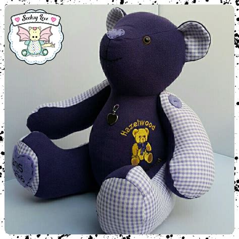 Button Jointed Memory Bear With Personalisation Conscious Crafties