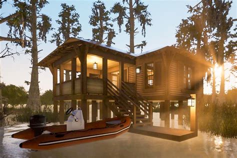 House plans from under 1300 square feet to 2500 square feet! Tiny House Plan on Stilts - 44180TD | Architectural ...
