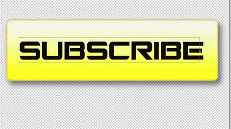 How To Make A Custom Subscribe Button In Photoshop Youtube