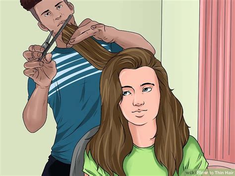 The oils can weigh the hair down and give it an even thinner appearance, said style director jerome. 3 Ways to Thin Hair - wikiHow