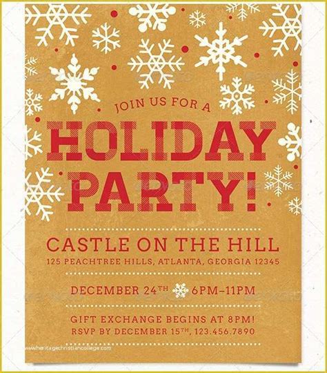 Office Christmas Party Flyer Templates Free Of 34 Nice Holiday Flyer