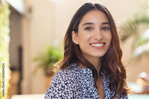 Happy Young Woman Smiling Stock Photo Adobe Stock