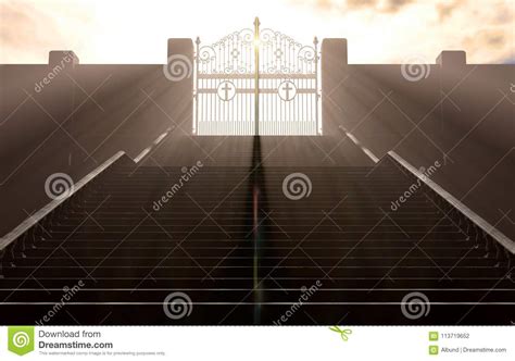 The Stairs To Heavens Gates Stock Illustration Illustration Of