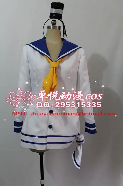 Kantai Collection Tokitsukaze Cosplay Costume With Hat And Socks In Anime Costumes From Novelty