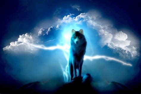 Blue flame mystical galaxy wolf wallpaper. Cool Wolf Backgrounds ·① WallpaperTag