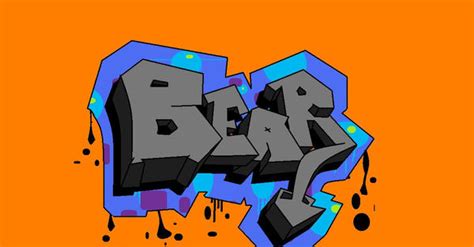 Graffiti Bear By Simonsketch On Deviantart