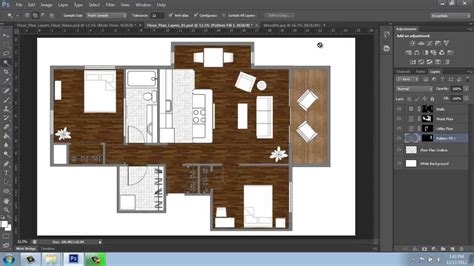 Adobe Photoshop Cs6 Rendering A Floor Plan Part 3 Floors And