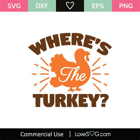 Thanksgiving Turkey Svg Cut File
