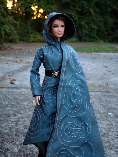 Katniss Everdeen Repaint Barbie Doll In Disguise Cloak From The Hunger Games Mockingjay Part 2