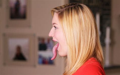 Michigan Woman Ive Got Worlds Longest Tongue