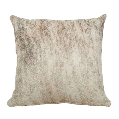Over 100 leathers, cowhides & fabrics to choose from. Light Brindle Birch Cowhide Pillows | MOSS MANOR