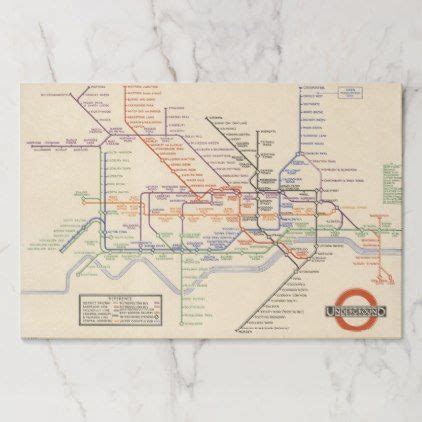 Map Of London S Underground Railways Paper Placemat London Tube Map Sexiz Pix