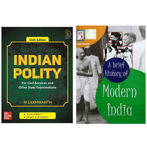 Combo Books Indian Polity Th Edition By M Laxmikanth And A