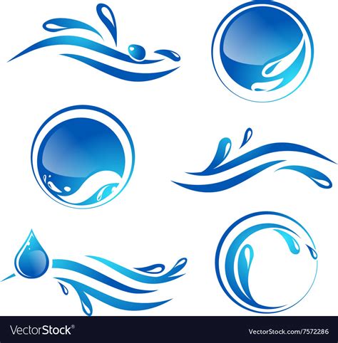 The total size of the downloadable vector file is 0.43 mb and it contains the indah water logo in.eps format along with the.gif image. Water splash logo Royalty Free Vector Image - VectorStock