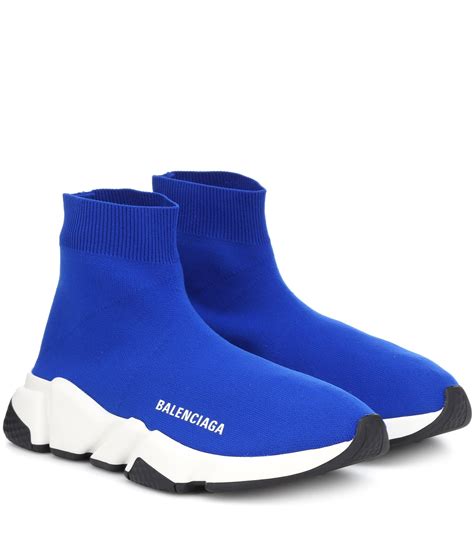 Unique sneakers have been a massive market since the 80s at least. Balenciaga Speed Sneakers in Blue - Lyst