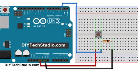 Diytechstudio How To Connect A Push Button To Arduino Uno Method 1