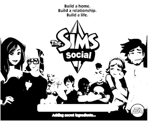 Sims Coloring Pages Coloring Nation
