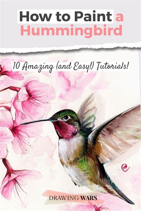 How To Paint A Hummingbird Easy Step By Step 10 Great Tutorials Learn