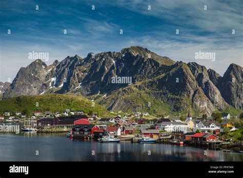 Reine Fishing Village Lofoten Islands Norway Stock Photo Alamy