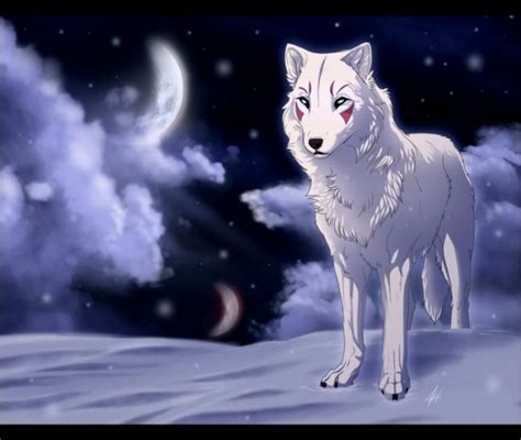 White Wolf Anime Wallpaper Anime Wolf Wallpapers Top Free Anime Wolf