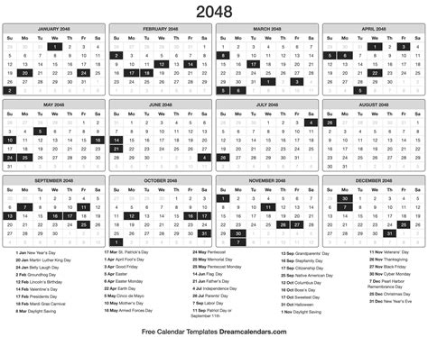 Free pdf calendar 2021 is the well formatted monthly calendar templates to print and download. 2048 Calendar