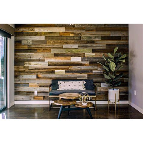 5 X 48 Reclaimed Peel And Stick Solid Wood Wall Paneling Wood Panel