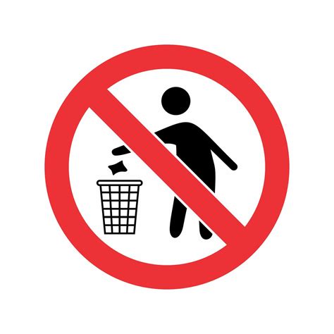 Do Not Litter Sign Throw Garbage In Its Place Please Do Not Throw