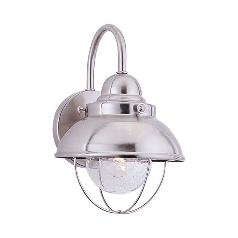 Marine Nautical Outdoor Wall Light Brushed Stainless Sebring By