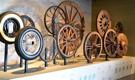 Evolution Of Wheels History Of Wheels Editorial Stock Photo Image Of