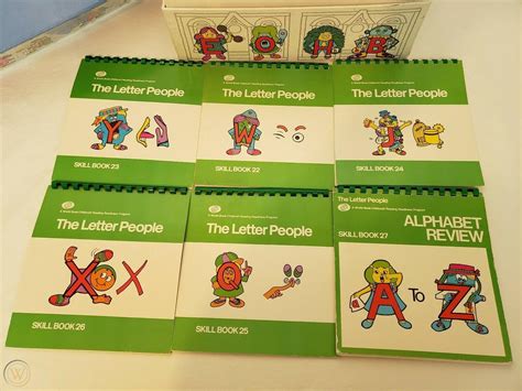 Vintage 1981 The Letter People Childcraft Reading Readiness Program