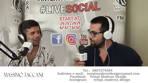 Intervista Radio Lombardia Live Social Tempi Moderni Design Youtube