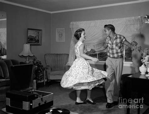 Teen Couple Dancing C 1950 60s Photograph By Debrocke Classicstock Pixels