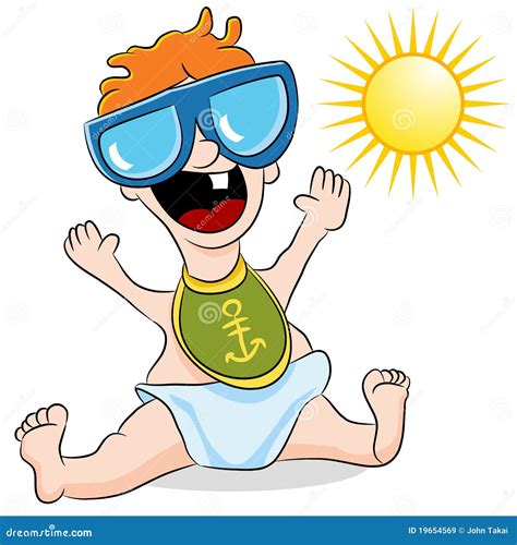 Baby Wearing Sunglasses Stock Vector Illustration Of Glasses 19654569