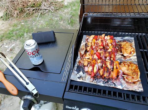 Thread each onto a metal or soaked wooden skewer. BBQ chicken bacon pineapple skewers : grilling