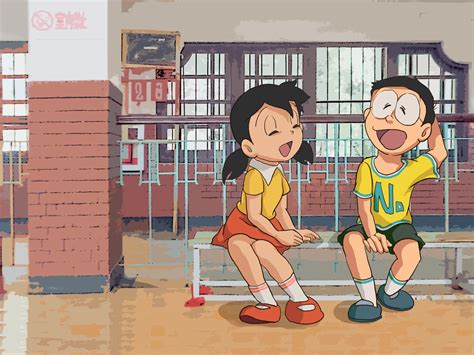 Nobita Nobi And Shizuka 2133x1600 Wallpaper