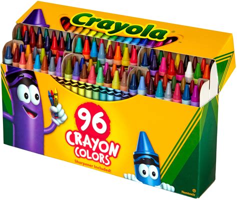 Crayola Big Box Of 96 Crayons With Sharpener Img Abetzi