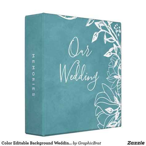 Color Editable Background Wedding Photo Album 3 Ring Binder Wedding Photo Albums