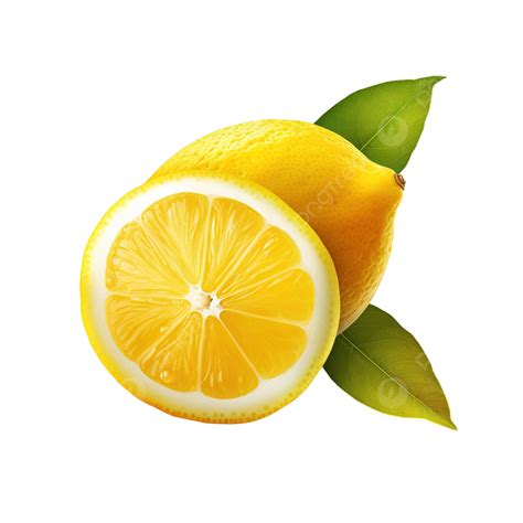 Lemon Png With Ai Generated Fresh Juicy Citrus Png Transparent Image