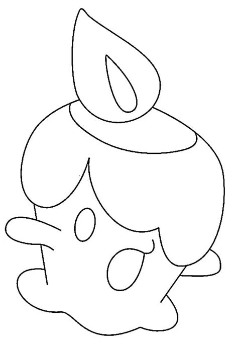 Litwick Pokemon 3 Coloring Page Free Printable Coloring Pages For Kids
