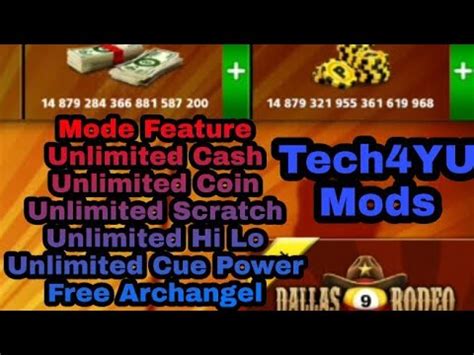 8 Ball Pool Unlimited Coin And Cash Archangel Cue ...