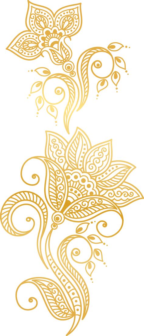 Floral pattern design resources · premium aesthetic seamless vector, background & wallpaper patterns. Download Plants Golden Atmosphere Flower Gold Euclidean ...