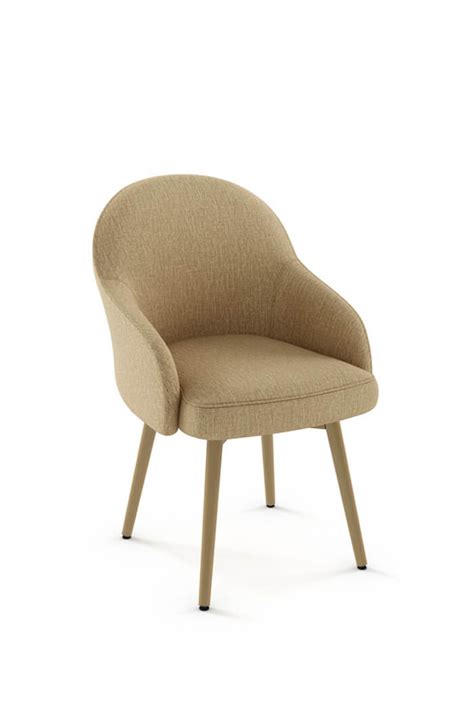 Amisco Weston Swivel Upholstered Dining Chair • Barstool Comforts