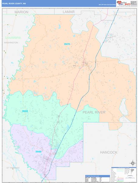 Maps Of Pearl River County Mississippi
