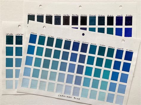 Cerulean (/səˈruːliən/), also spelled caerulean, is a color term that may be applied to certain colors with the hue ranging roughly between blue and cyan, overlapping with both. Pin by Sonamm Shah on Color Mixing Chart | Color mixing ...