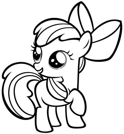My Little Pony Apple Bloom Coloring Page: My Little Pony Apple Bloom Coloring Page – Color Nimbus