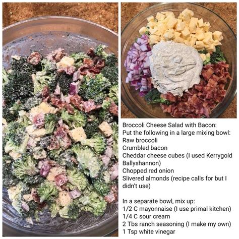 There it was, on the counter for the whole world to see: Broccoli Cheese Salad with Bacon PLUS Ranch Dressing in ...