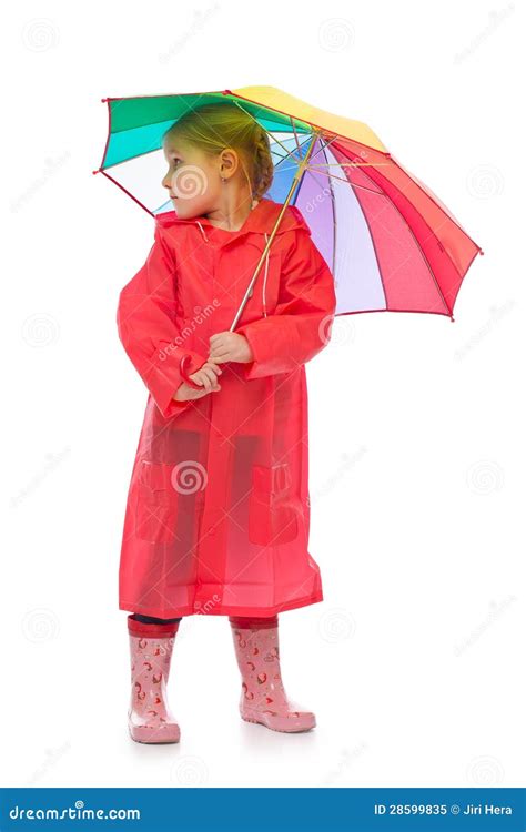 Little Girl With Umbrella Stock Image 28599835