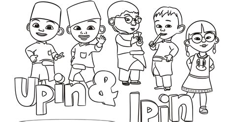 Koleksi download gambar mewarnai pdf via gambarcoloring.website. Sketsa Gambar Upin Ipin Dan Kawan Kawan - bonus