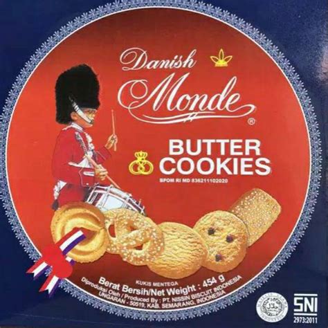 Hi guys today i eat the danish monde butter cookies. Monde Danish butter cookies (kaleng kecil netto 454gr ...
